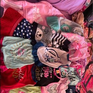 Lot of girl dog clothes